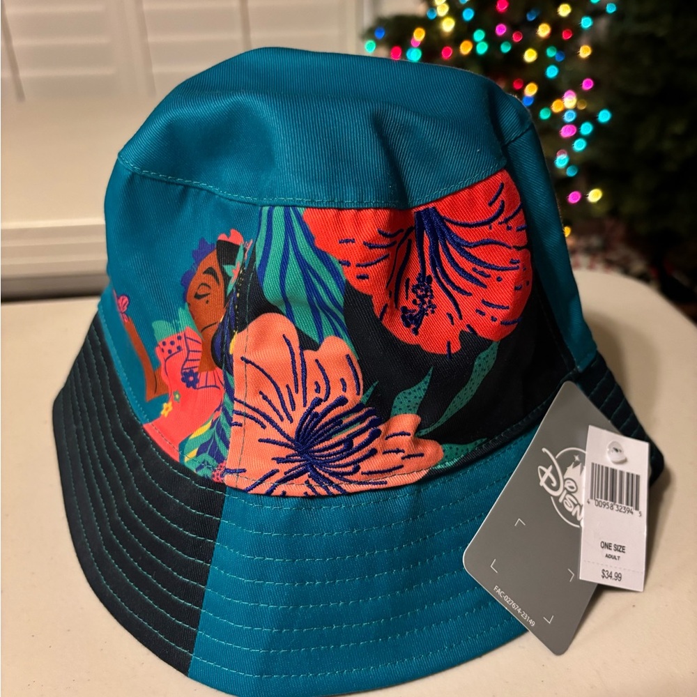 Disney Encanto.  Blue Floral Bucket Hat
